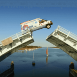 O'Brien Service Company Van Jumping Wrightsville Beach Bridge