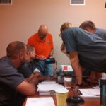 O'Brien Service Techs At An Office Morning Meeting