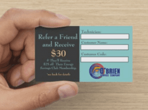 Energy Savings Club Referral Card
