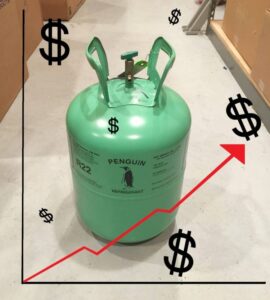 rising price of R22, HVAC Wilmington NC