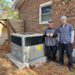 Trane 2 ton XL16 packaged heat pump with 5 kw heater and tcont824 thermostat wilmington nc 28409 obrien service
